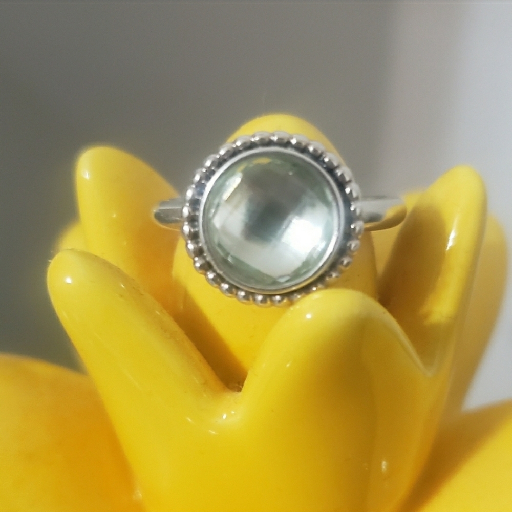 🍈Pandora pale green stone ring 💍